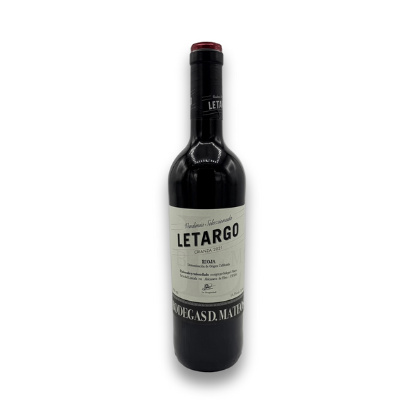 Bodegas D. Mateos Letargo Crianza 2021 Rioja red wine bottle