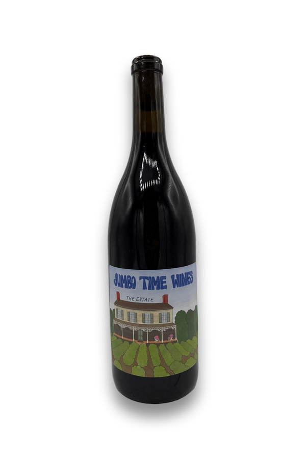 Jumbo Time Wines Estate Carmel Valley Red 2022 bottle with house label illustration