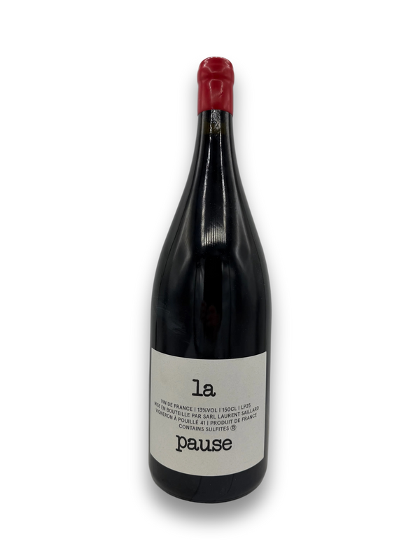 Laurent Saillard La Pause 2025 magnum red wine bottle with gray label