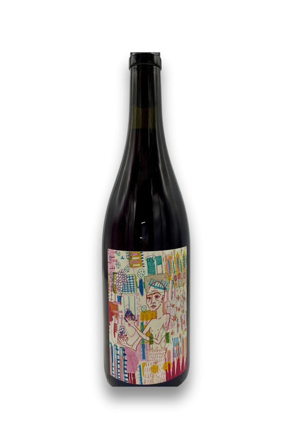 Mada Genesis VDF Red 2024 Grenache Terret wine bottle with colorful hand-drawn label
