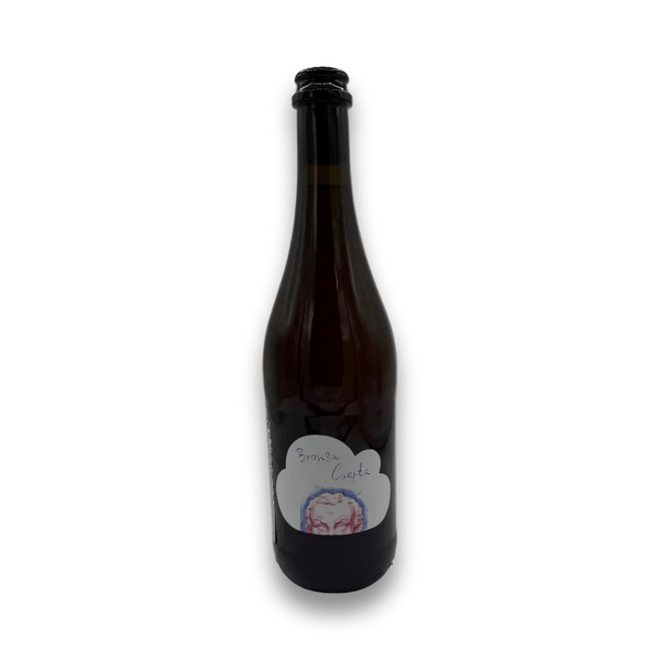 Alberto Buratti Bronsa Cuerta 2023 rosé wine bottle with hazy unfined Pinot Noir and Corbinello blend