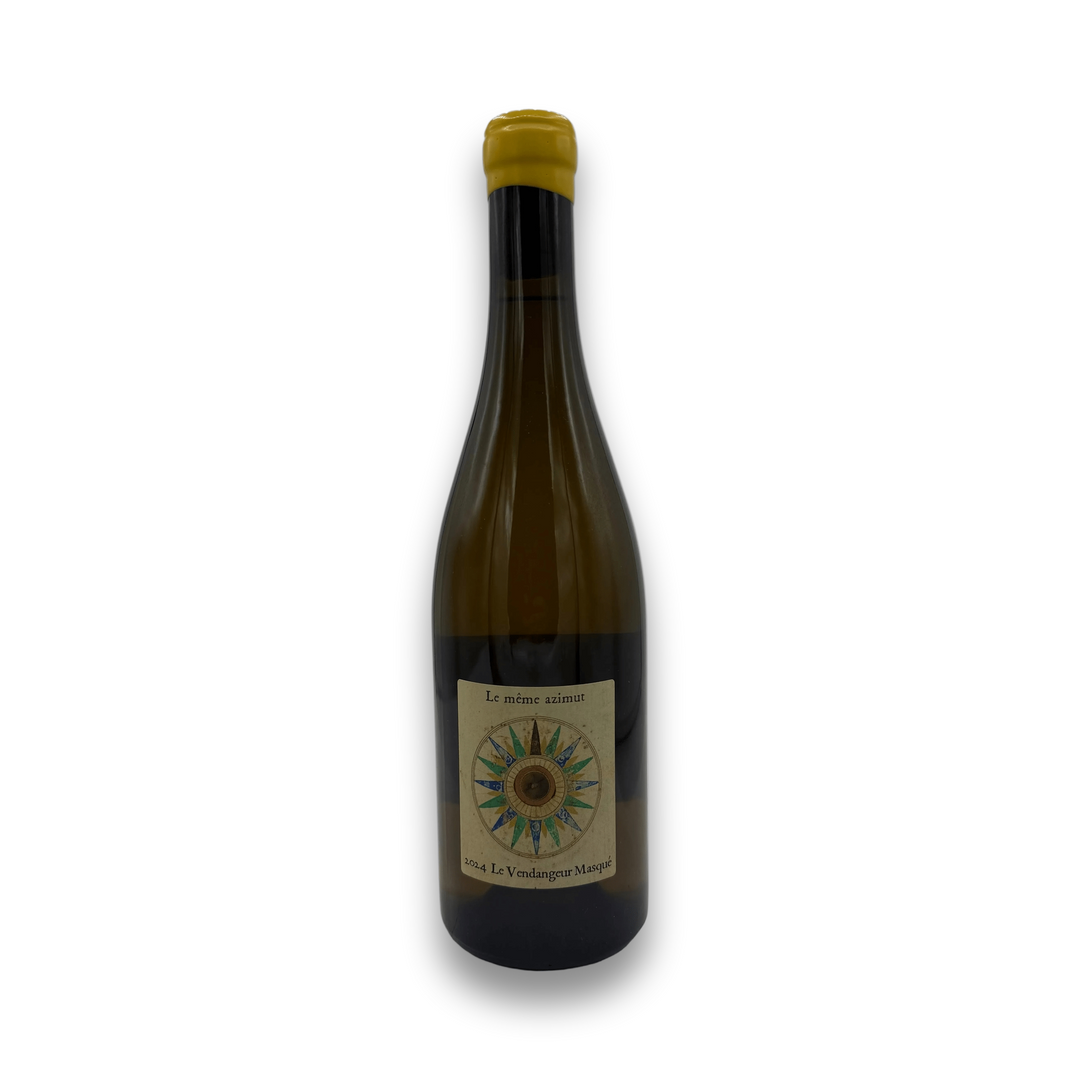 Alice et Olivier de Moor Vendangeur Masque VDF Blanc 2024 white wine bottle with compass rose label