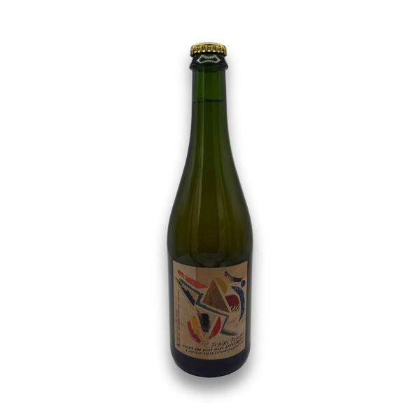Belly Wine Experiment Tchiki Tchiki 2022 Sauvignon Blanc bottle with abstract geometric label