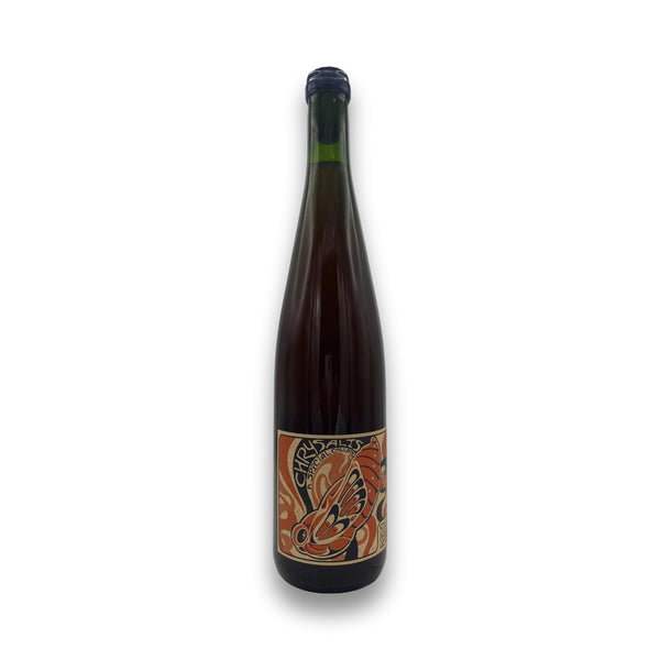 Bistro Louis Severine Chrysalis VDF Red 2024 organic red wine bottle with stylized fish label