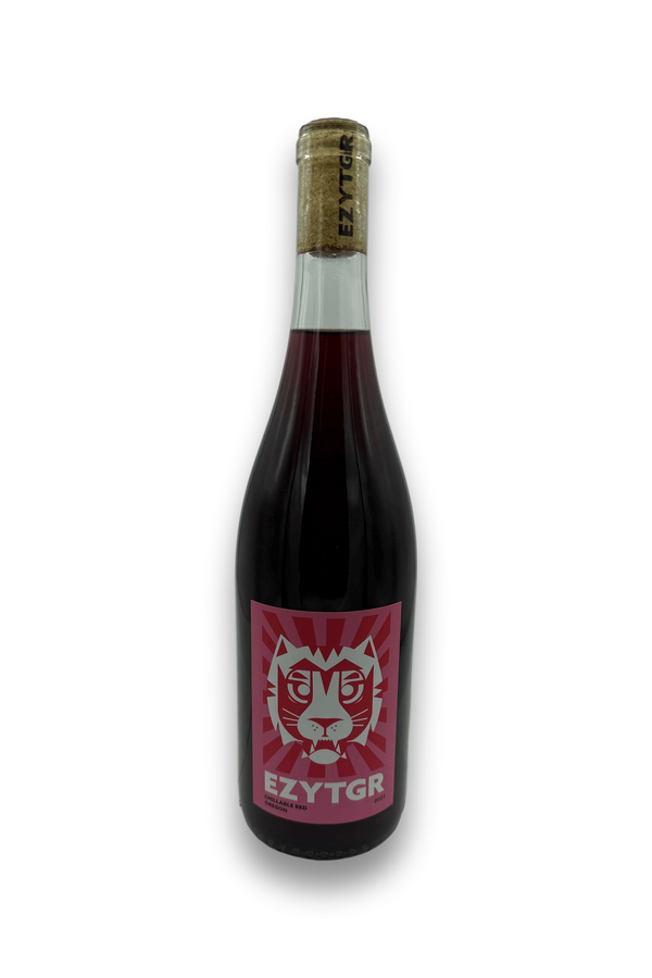 Cullabridge Red Oregon 2023 EZY TGR wine bottle with pink tiger label