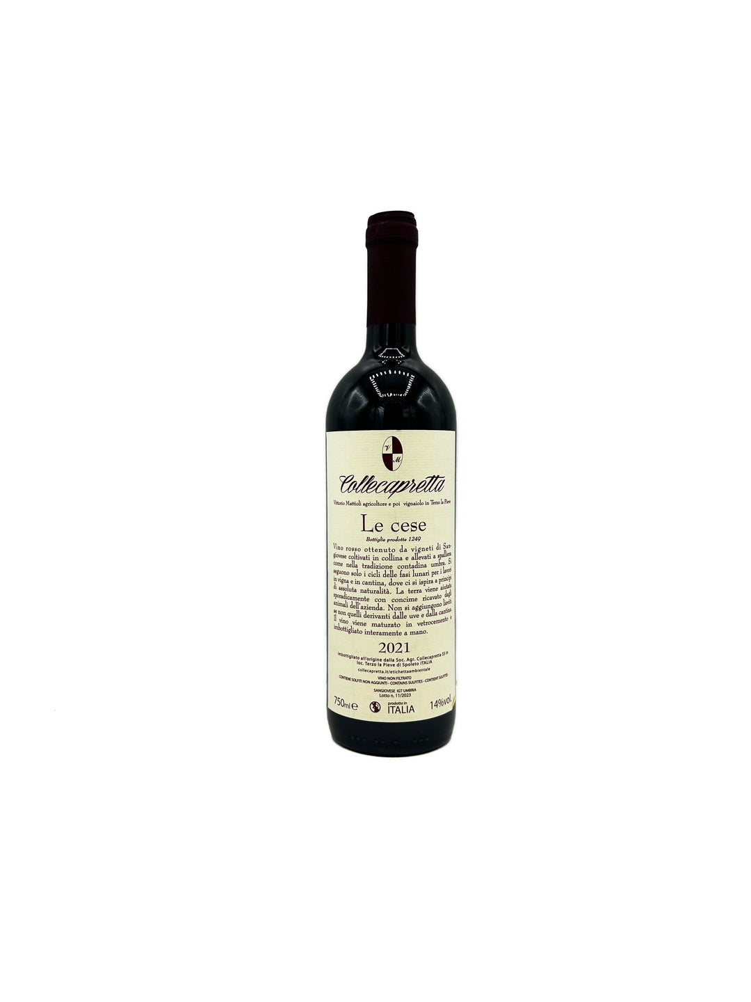 Collecapretta Umbria Le Cese Red 2022 - Wine Therapy NYC