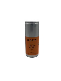 Defy Amber Wine Italy 250ml vegan orange wine can with matte label