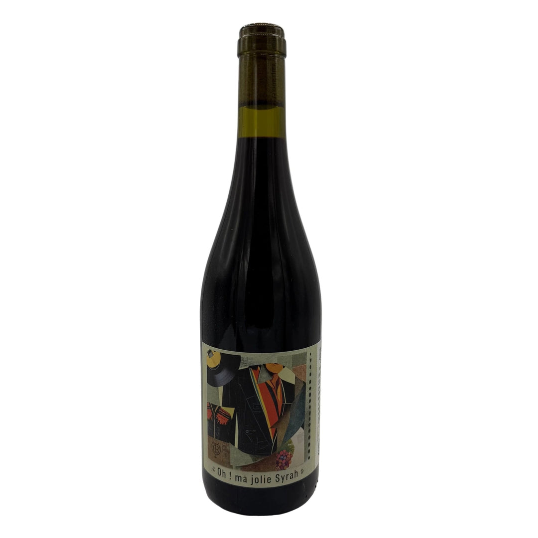 Wine on white background