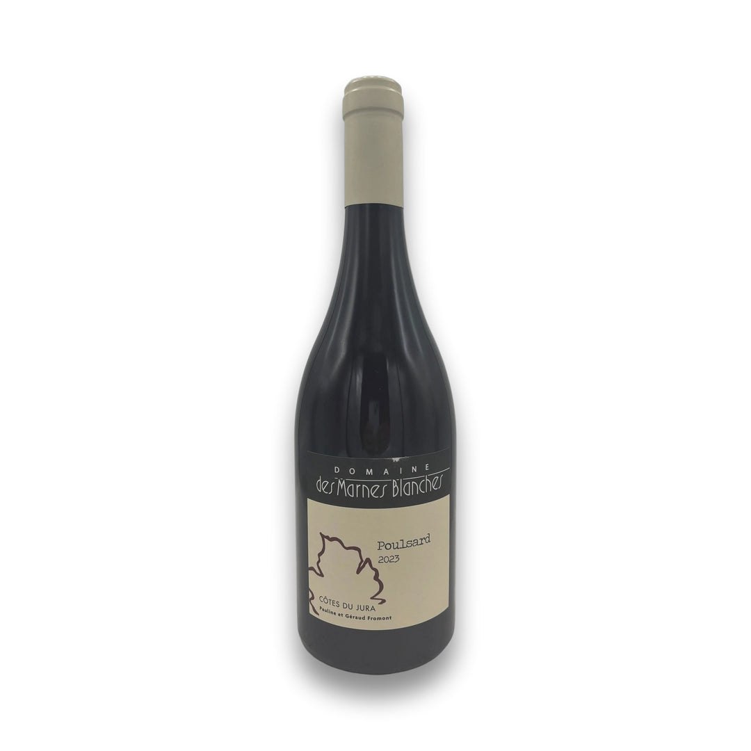 Domaine de Marnes Blanches Poulsard 2023 red wine bottle from Côtes du Jura France