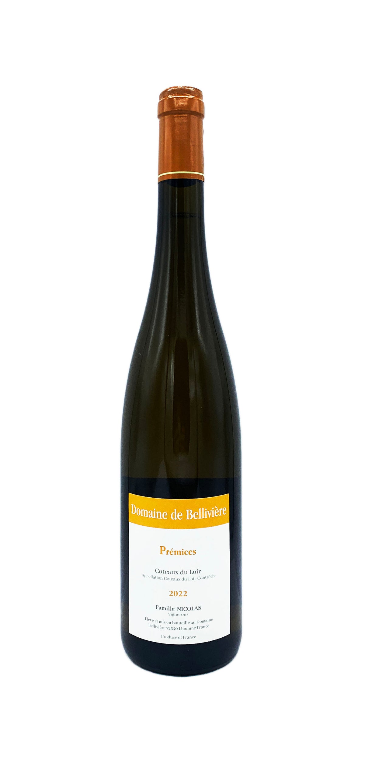 Domaine Belliviere Premices Coteaux du Loire 2022 - Wine Therapy NYC