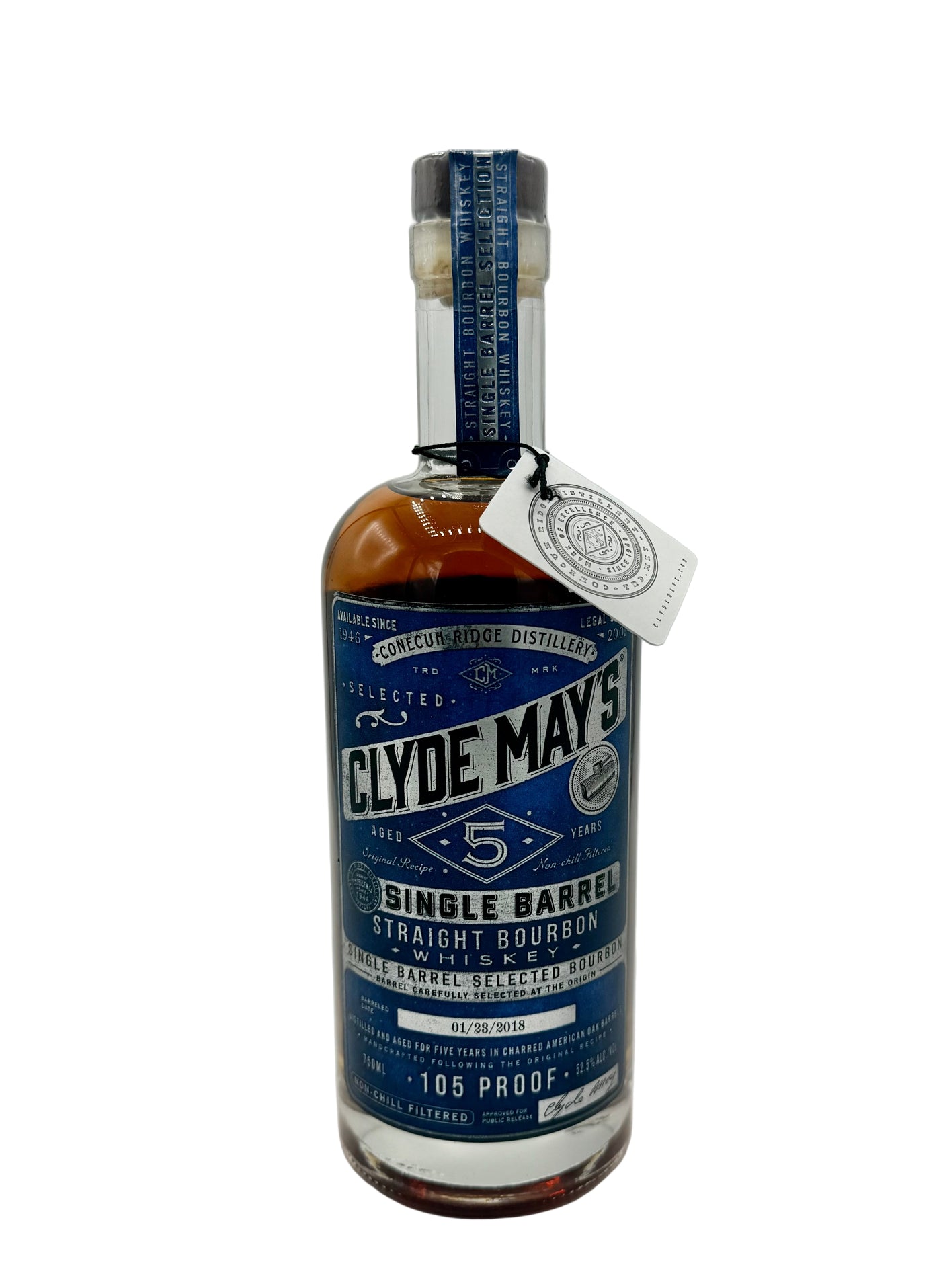 Clyde May's Single Barrel select 5 years Straight Bourbon