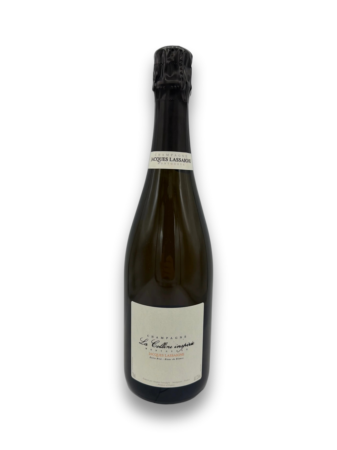 Jacques Lassaigne Colline Inspire NV Champagne bottle, Extra Brut Blanc de Blancs from Montguyon