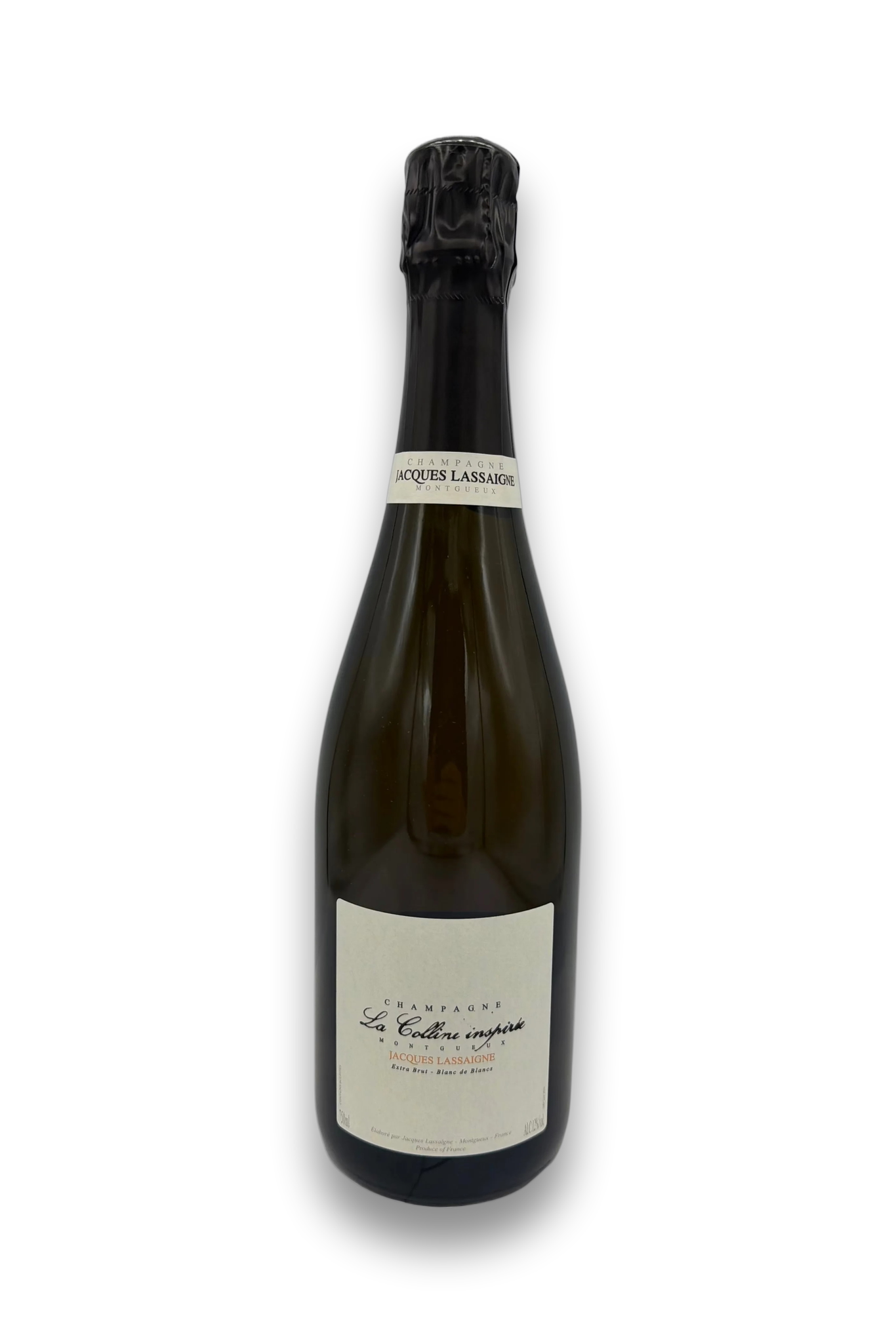Jacques Lassaigne Colline Inspire NV Champagne bottle, Extra Brut Blanc de Blancs from Montguyon