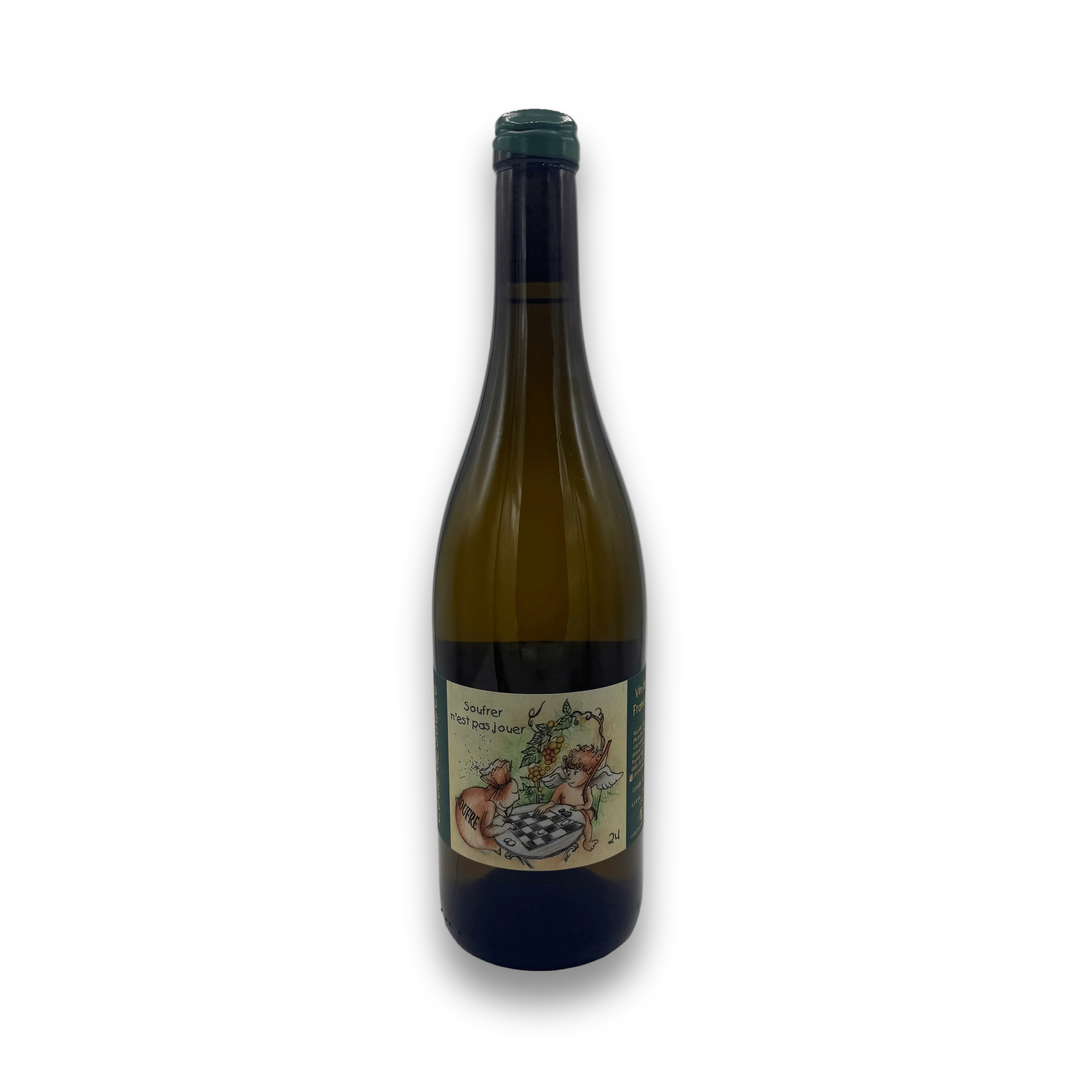Jerome Lambert Coule de Source 2024 Chenin Blanc wine bottle with chess illustration label