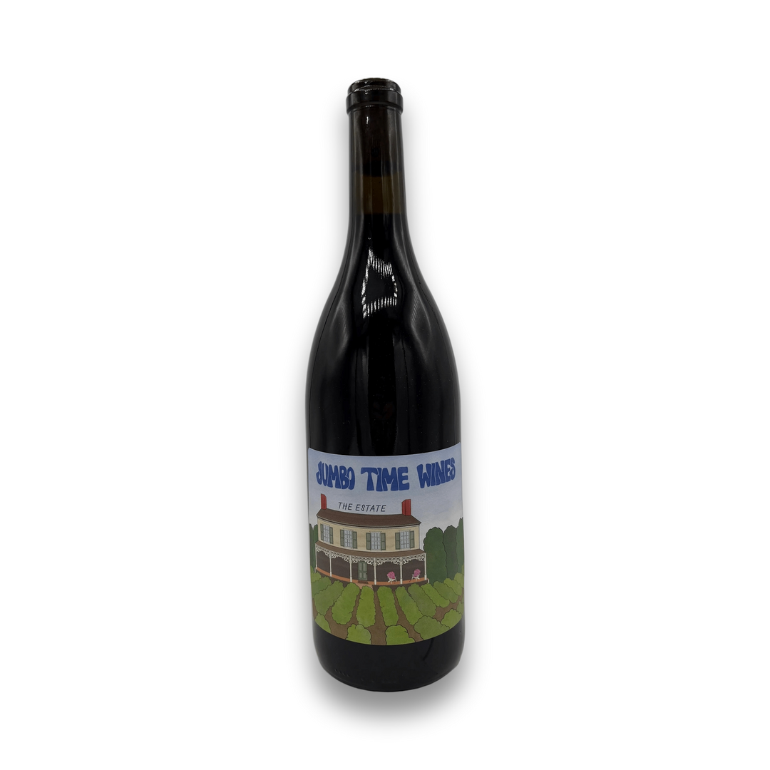 Jumbo Time Wines Estate Carmel Valley Red 2022 bottle with house label illustration