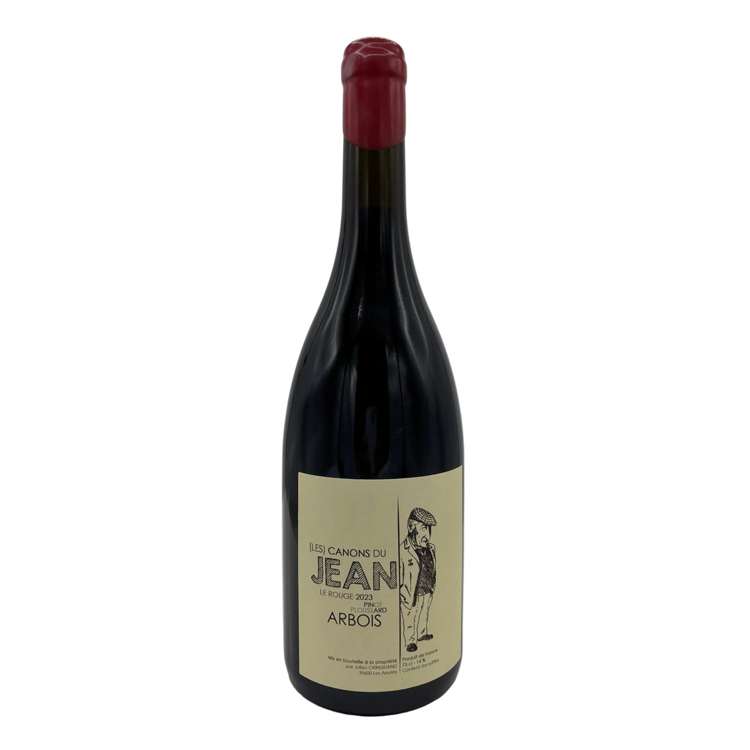 Wine bottle with a label on a white background