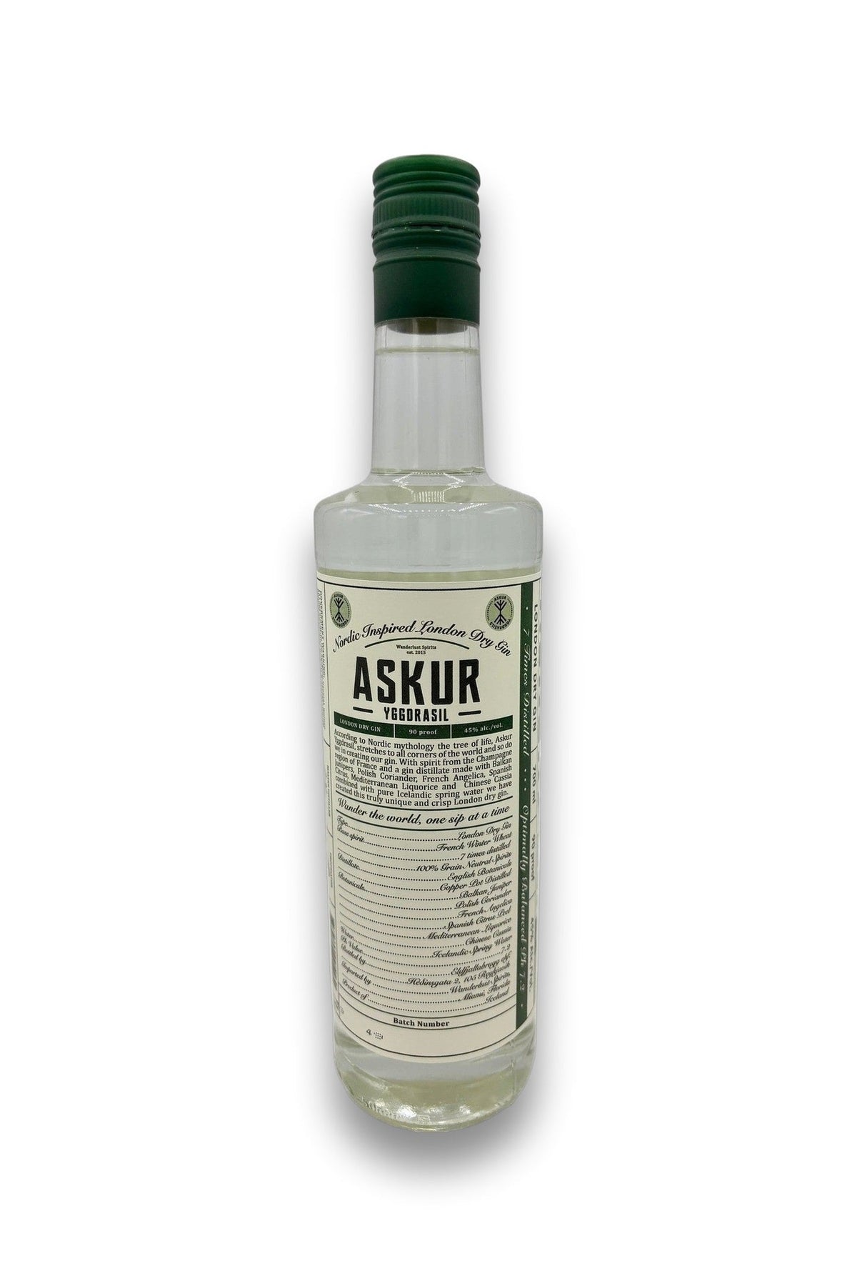 London Dry Gin Askur Yggdrasil 45 Gin