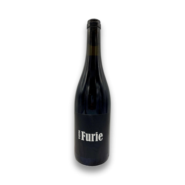 Mada Furie VDF Red 2024 bottle with matte black label and white text