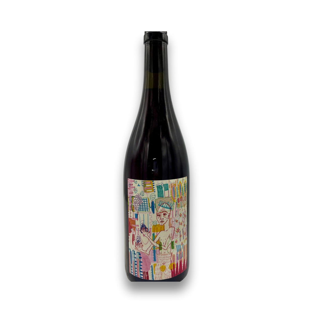 Mada Genesis VDF Red 2024 Grenache Terret wine bottle with colorful hand-drawn label