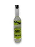 Mal Bien Tobaxiche Ramos Mezcal bottle with lime-green label and black cap
