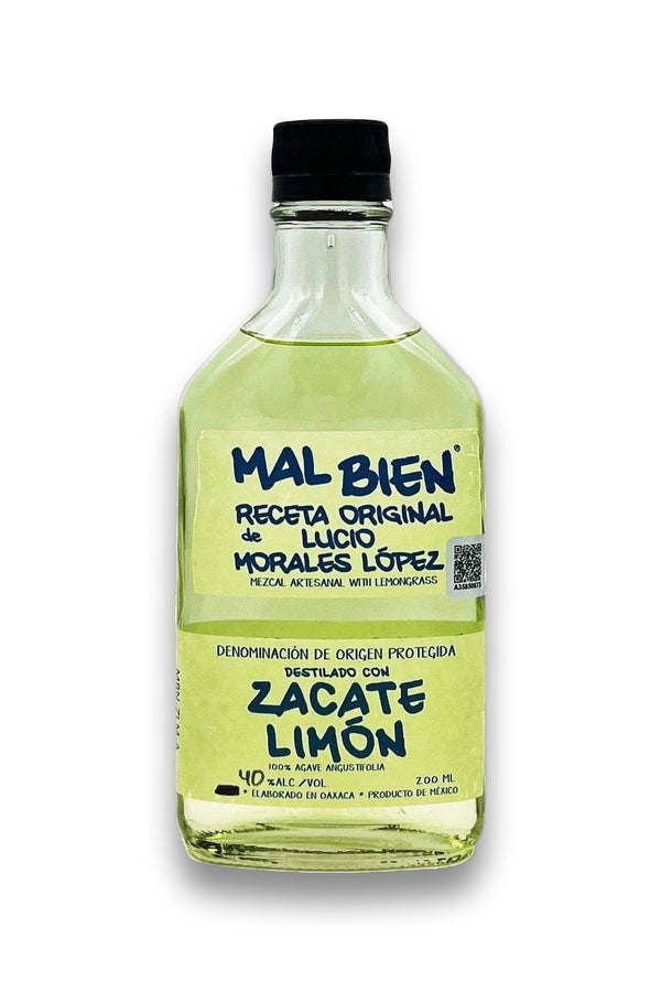 Mal Bien Zacate Limon Flask 200ml Mezcal