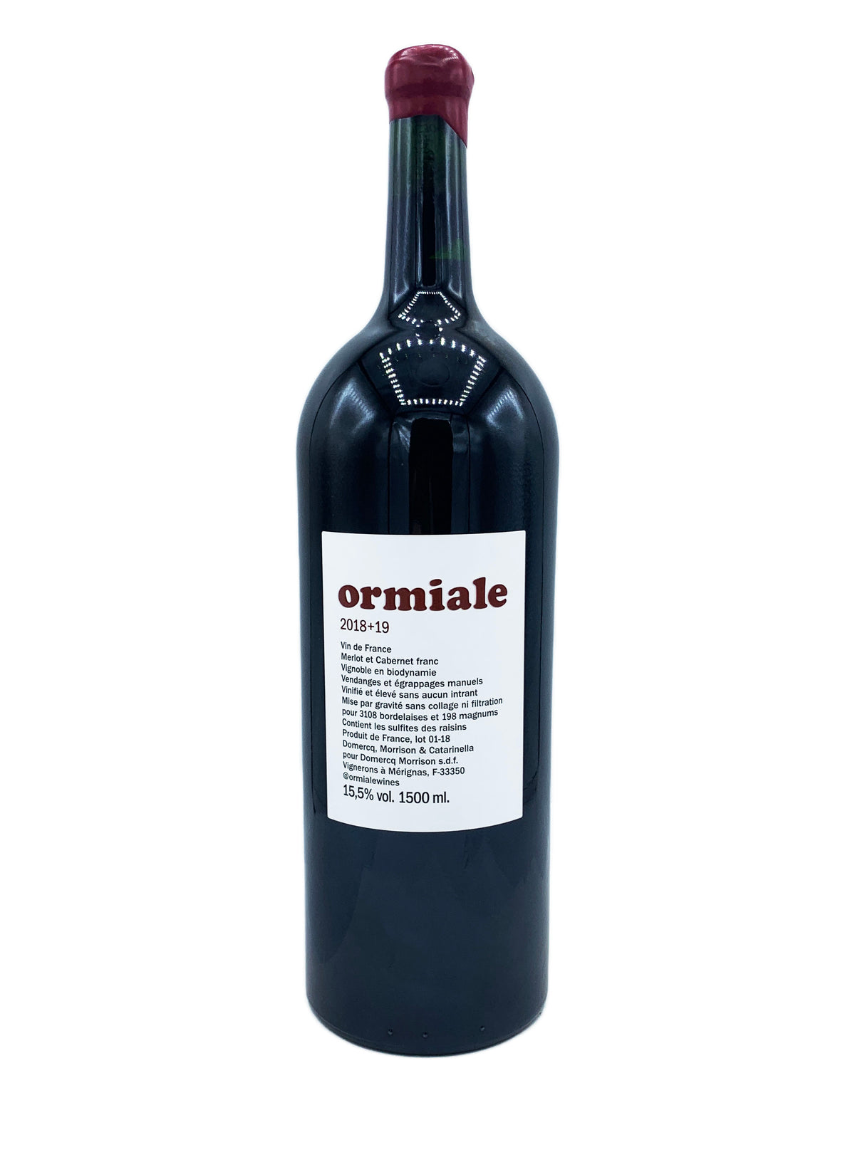 Ormiale Red 2018 + 19 - Wine Therapy NYC