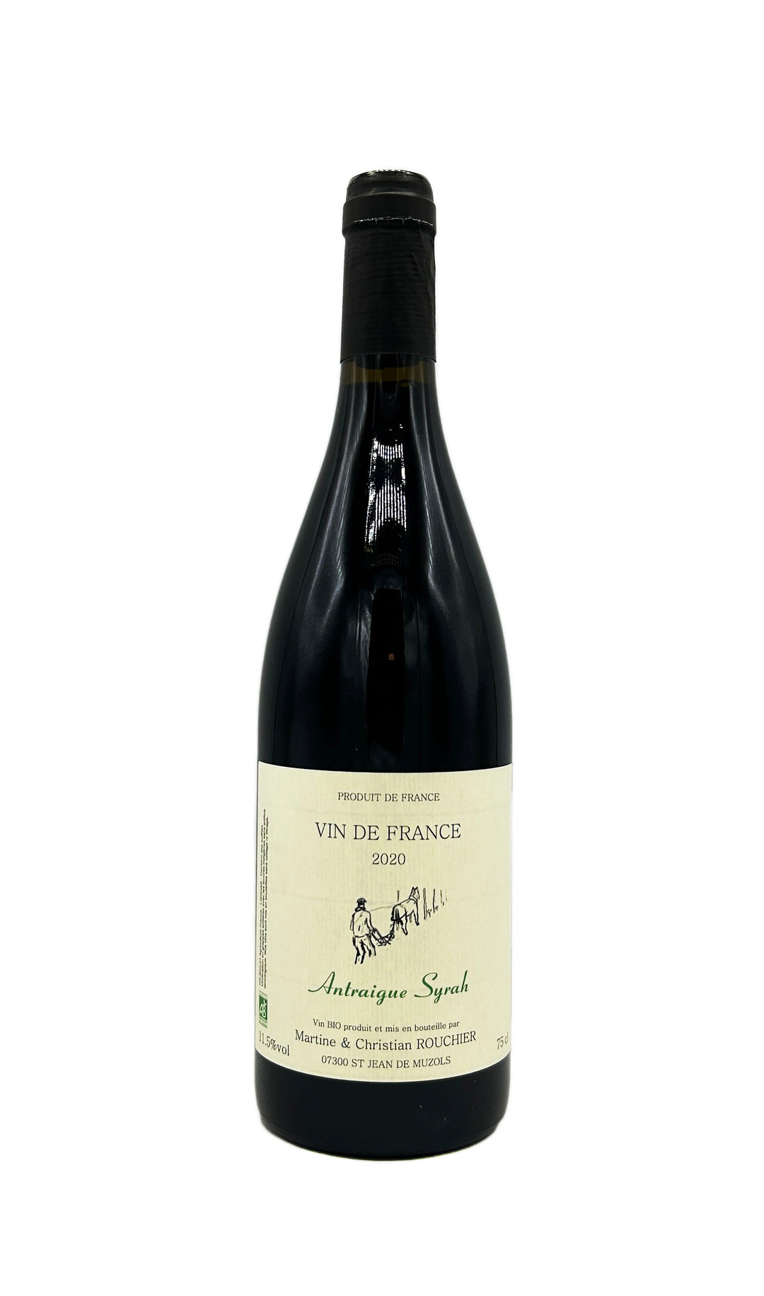 Rouchier Antraigue Syrah VDF 2020 - Wine Therapy NYC
