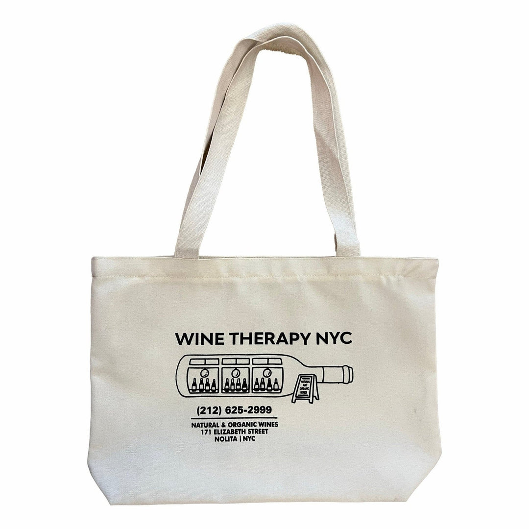 Canvas Wine Tote with pockets! Merch