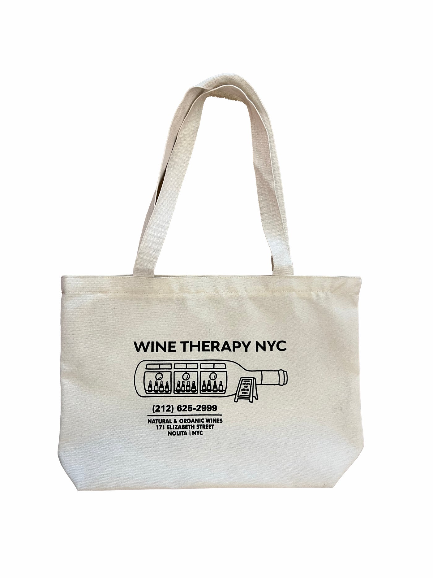 Canvas Wine Tote (with pockets!)