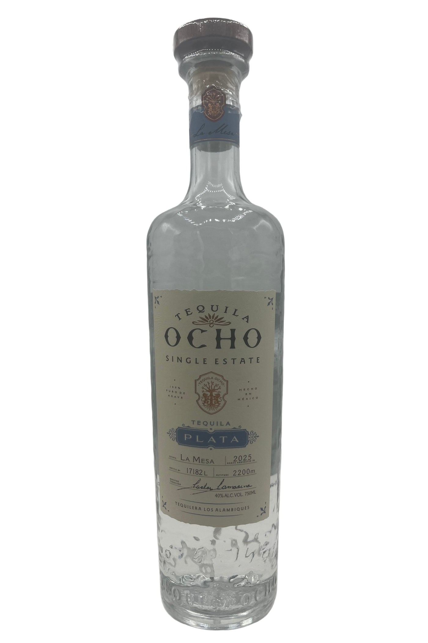 Tequila Ocho Tequila Plata La Mesa