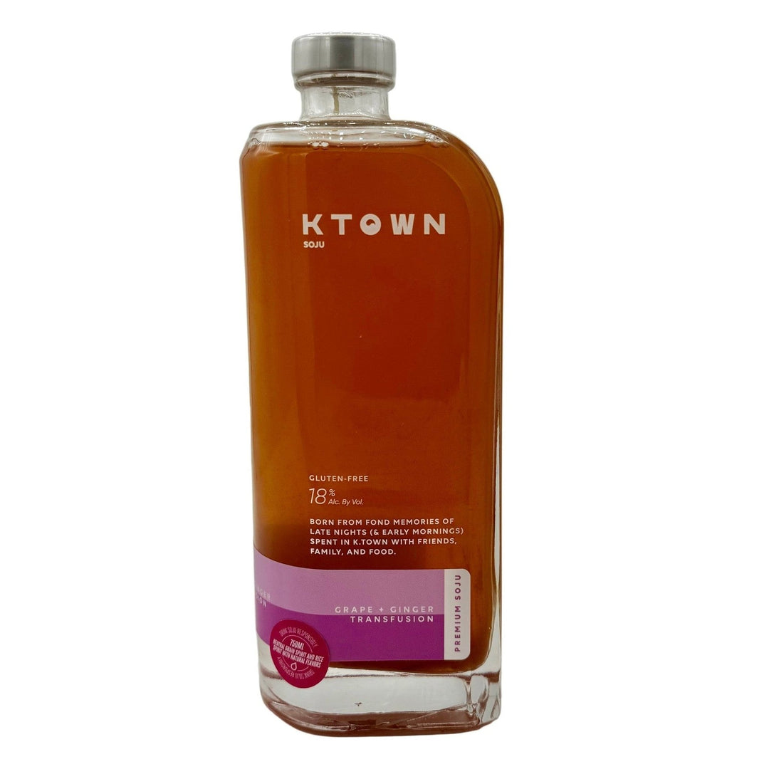 k town grape &amp; ginger transfusion hunni soju 36 soju