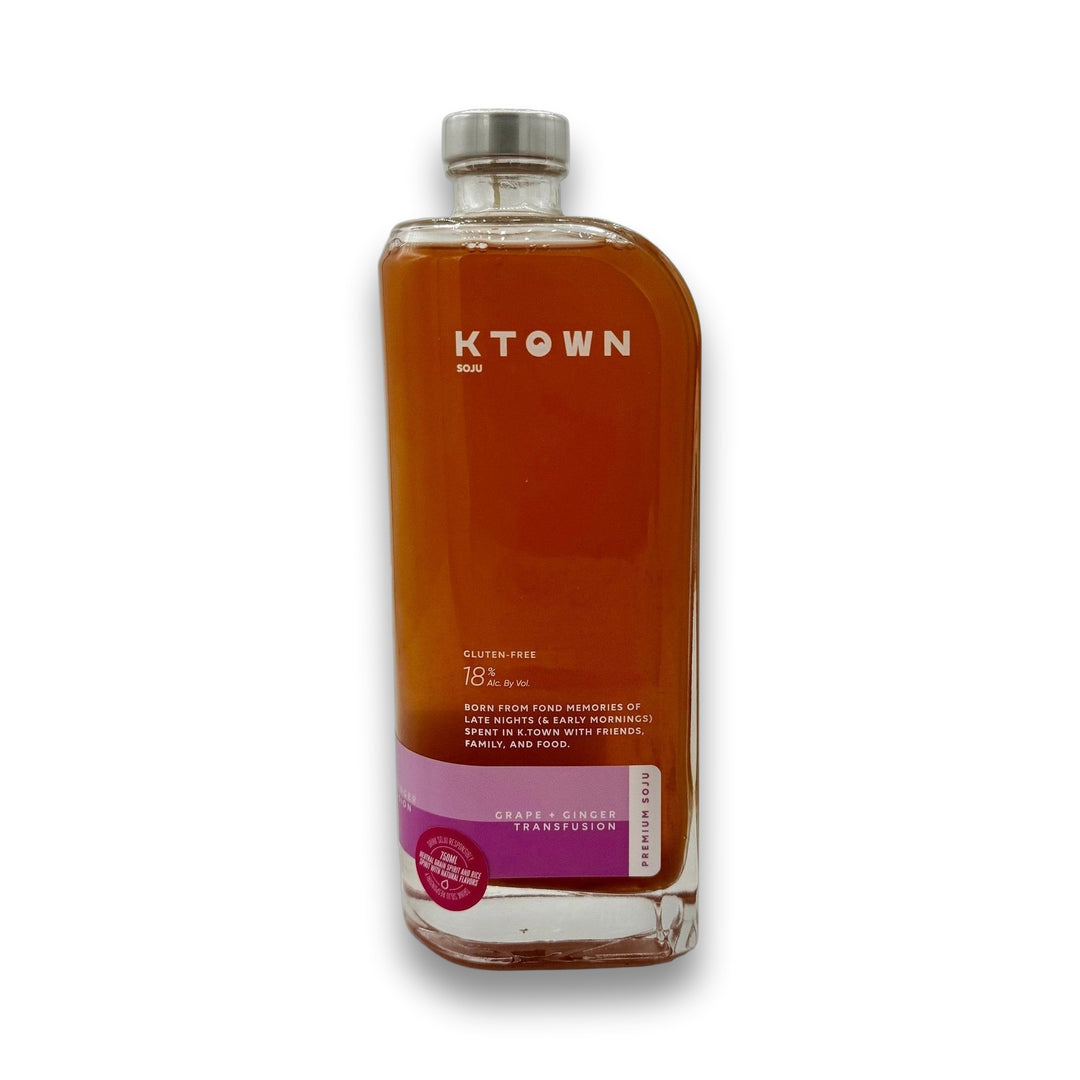 k town grape &amp; ginger transfusion hunni soju 36 soju