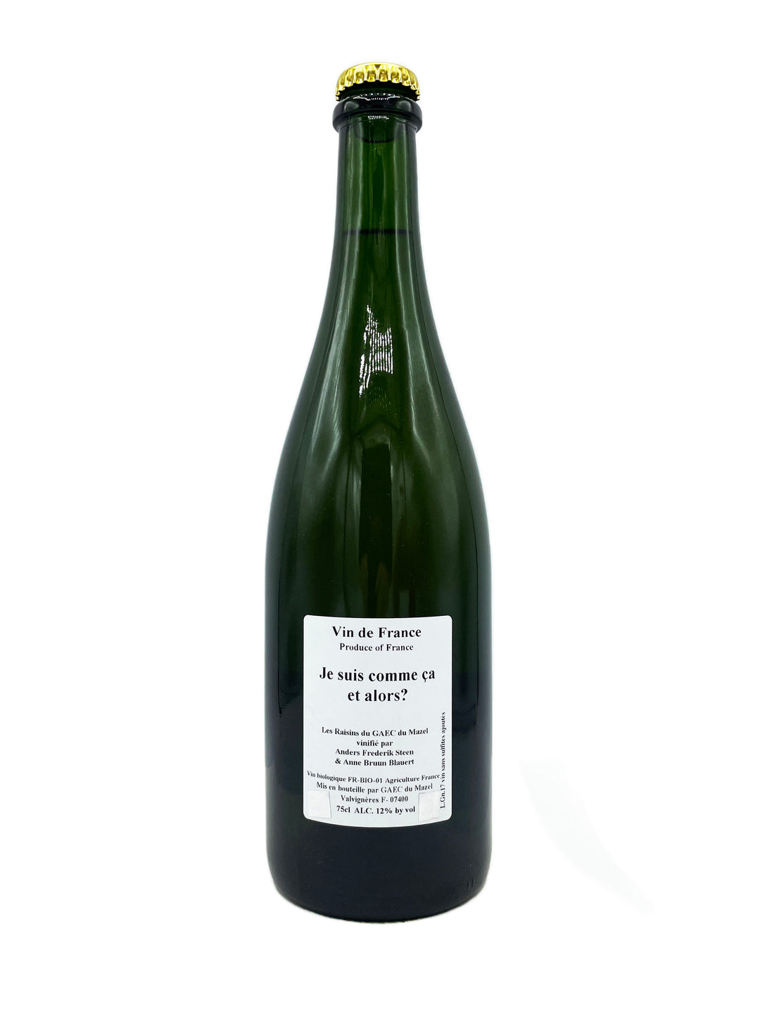 Anders Frederik Steen Je Suis Comme Ca Et Alors? VDF White 2017 - Wine Therapy NYC