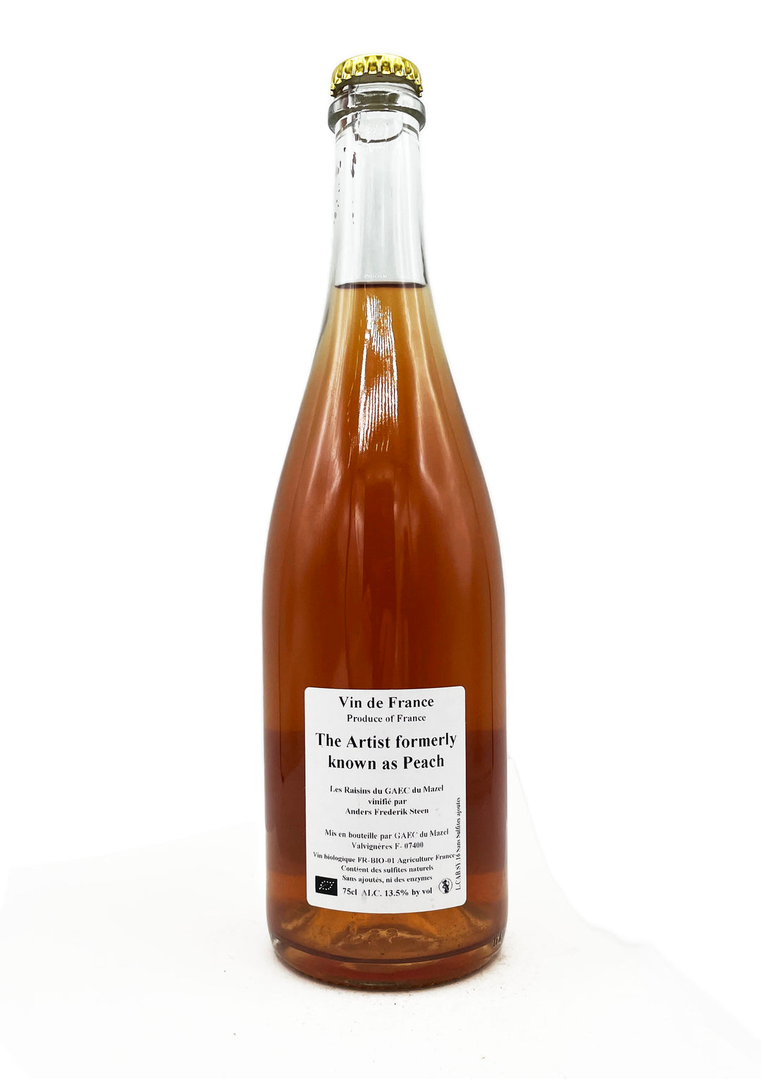 Anders Frederik Steen The Artist Formerly Known as Peach VDF Rose 2016 - Wine Therapy NYC
