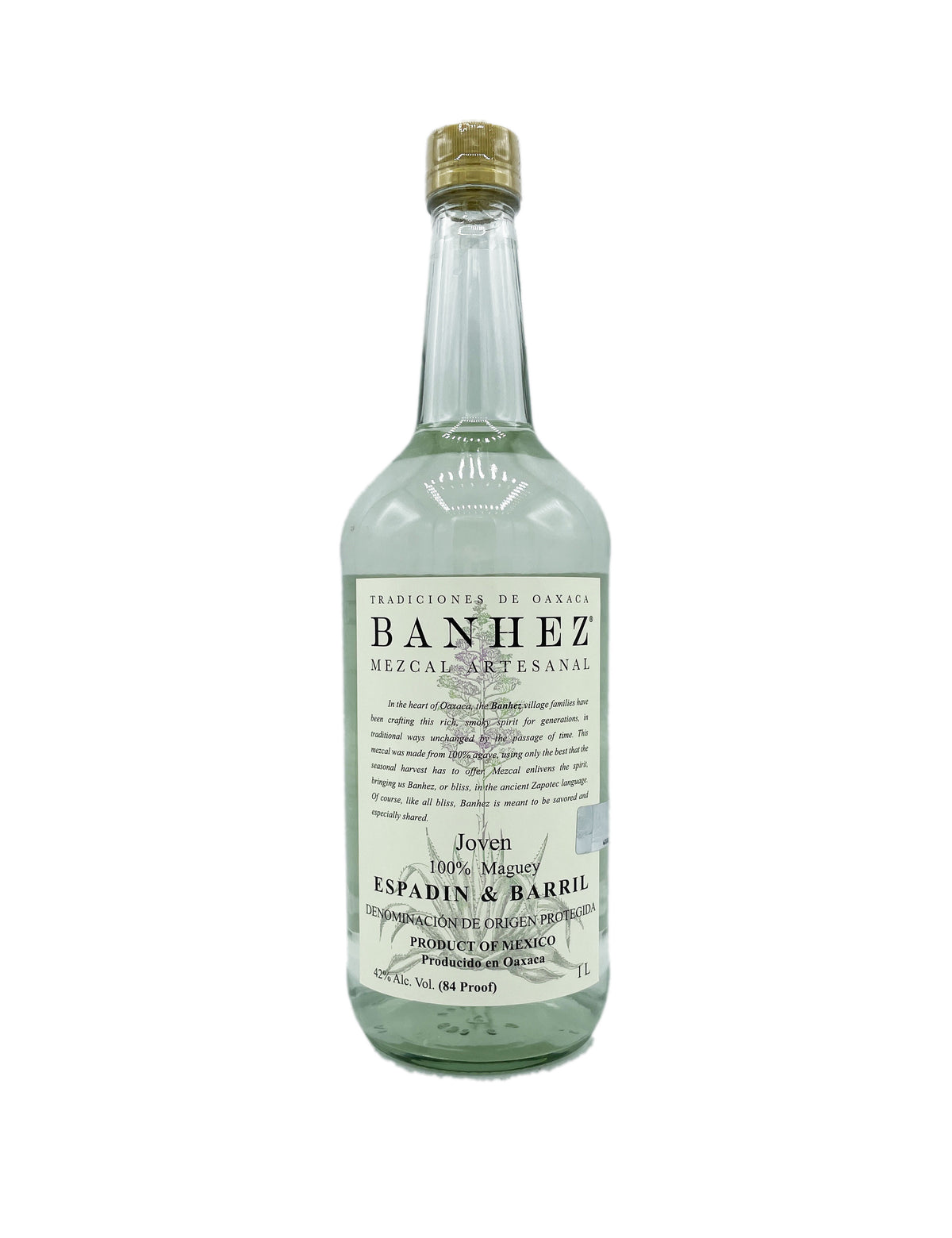 Banhez Mezcal Joven Espadin & Barril 1L - Wine Therapy NYC