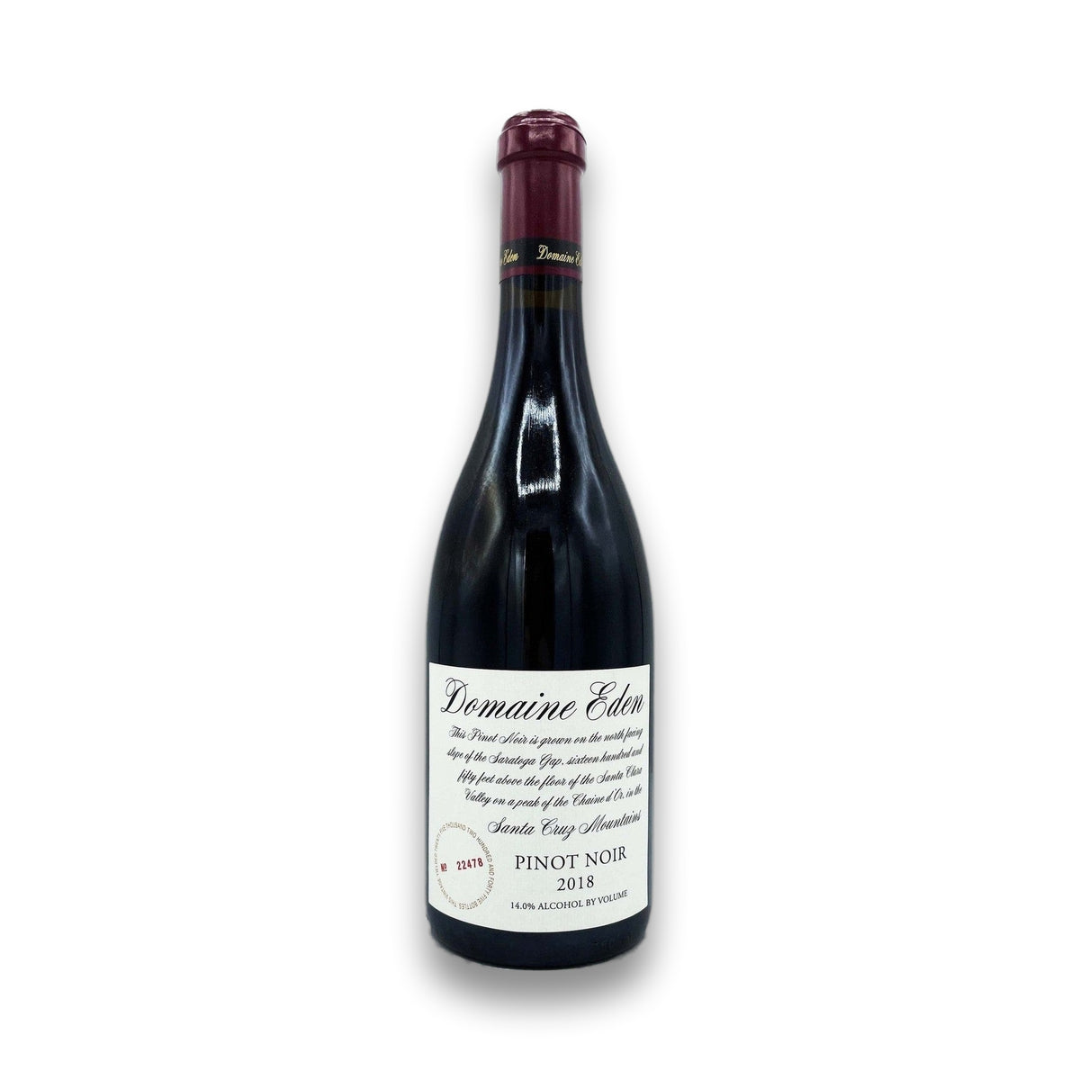 Domaine Eden Pinot Noir Santa Cruz Mountains 2020 Red Wine