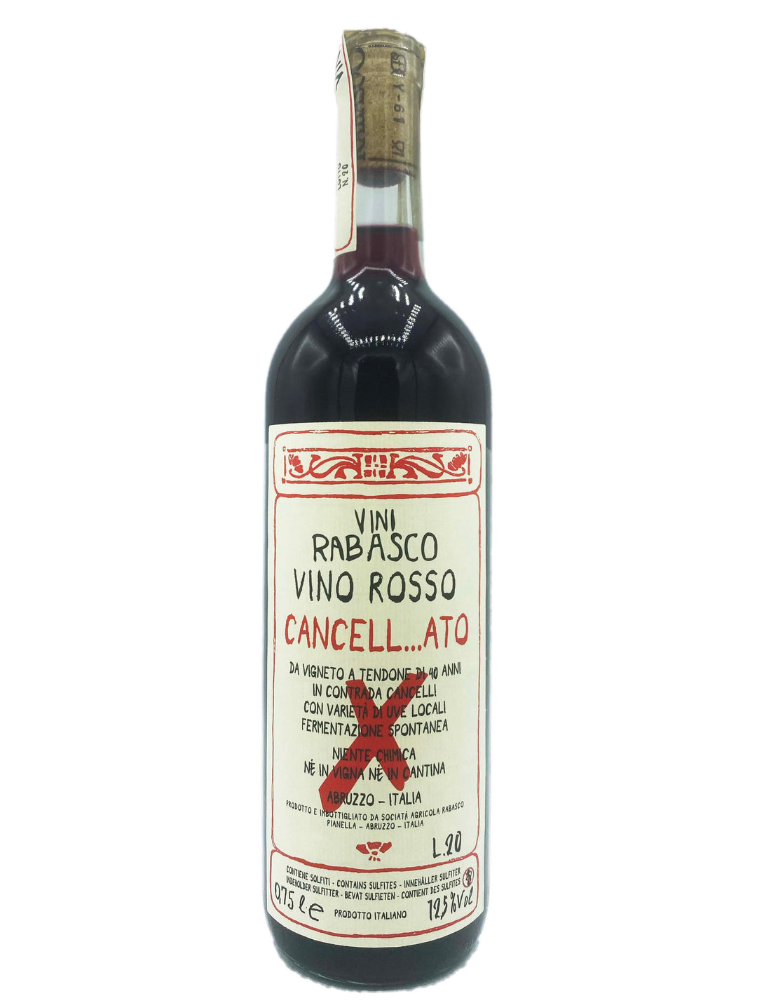 Rabasco Vino Rosso Cancell...ato 2020 - Wine Therapy NYC