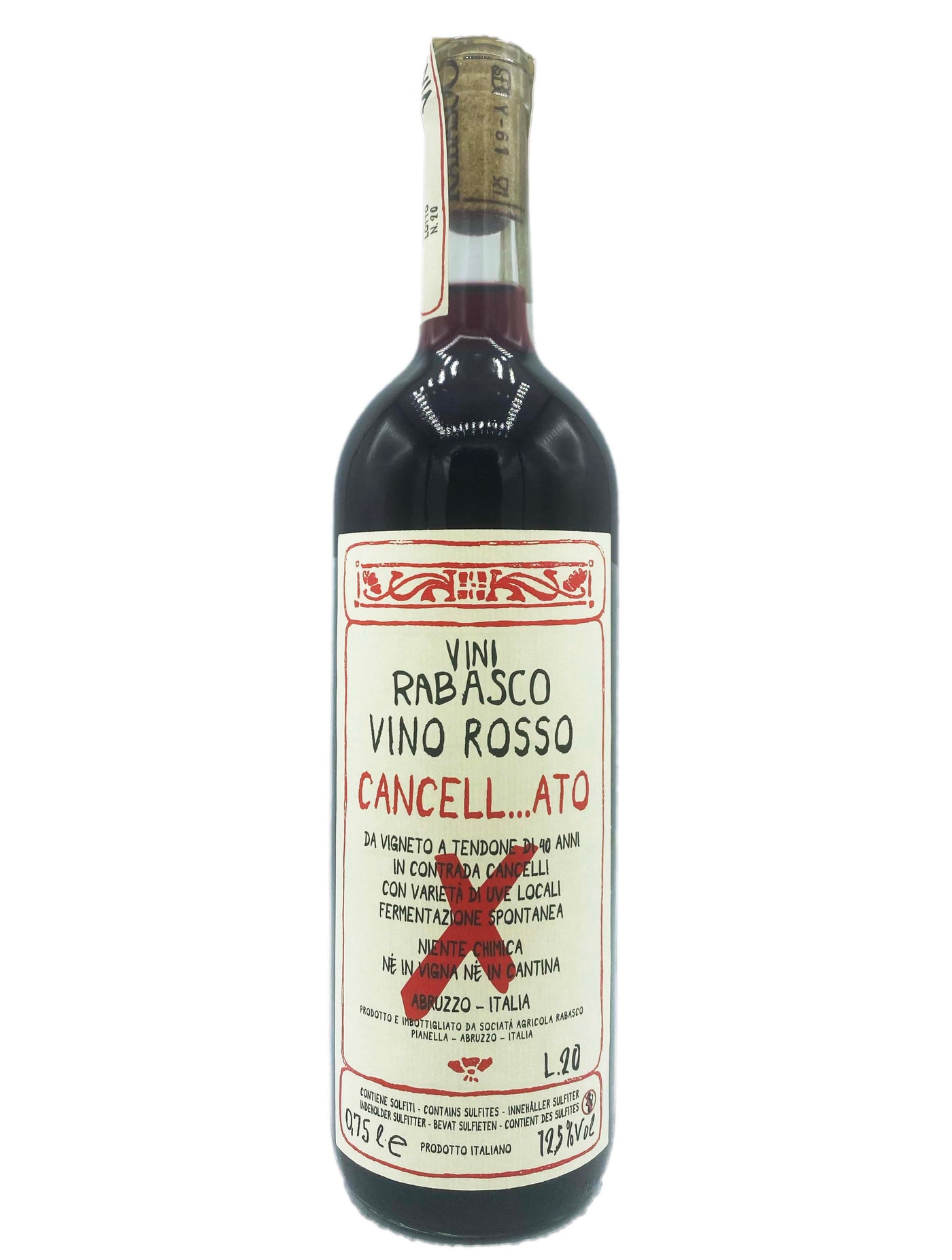 Rabasco Vino Rosso Cancell...ato 2020