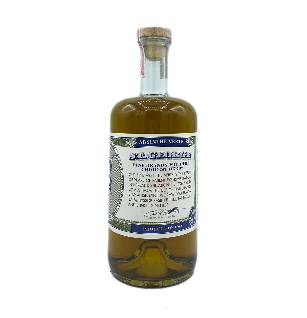St. George Absinthe Verte 750ml - Wine Therapy NYC