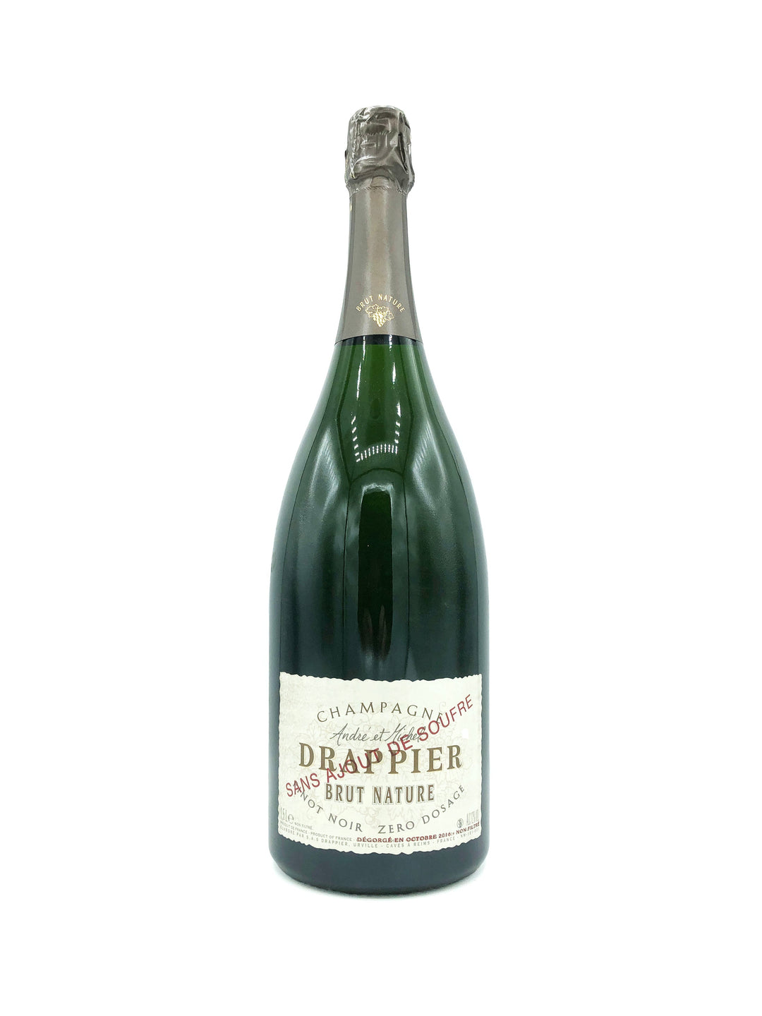 Champagne Drappier Brut Nature Sans Soufre 1.5L Magnum - Wine Therapy NYC