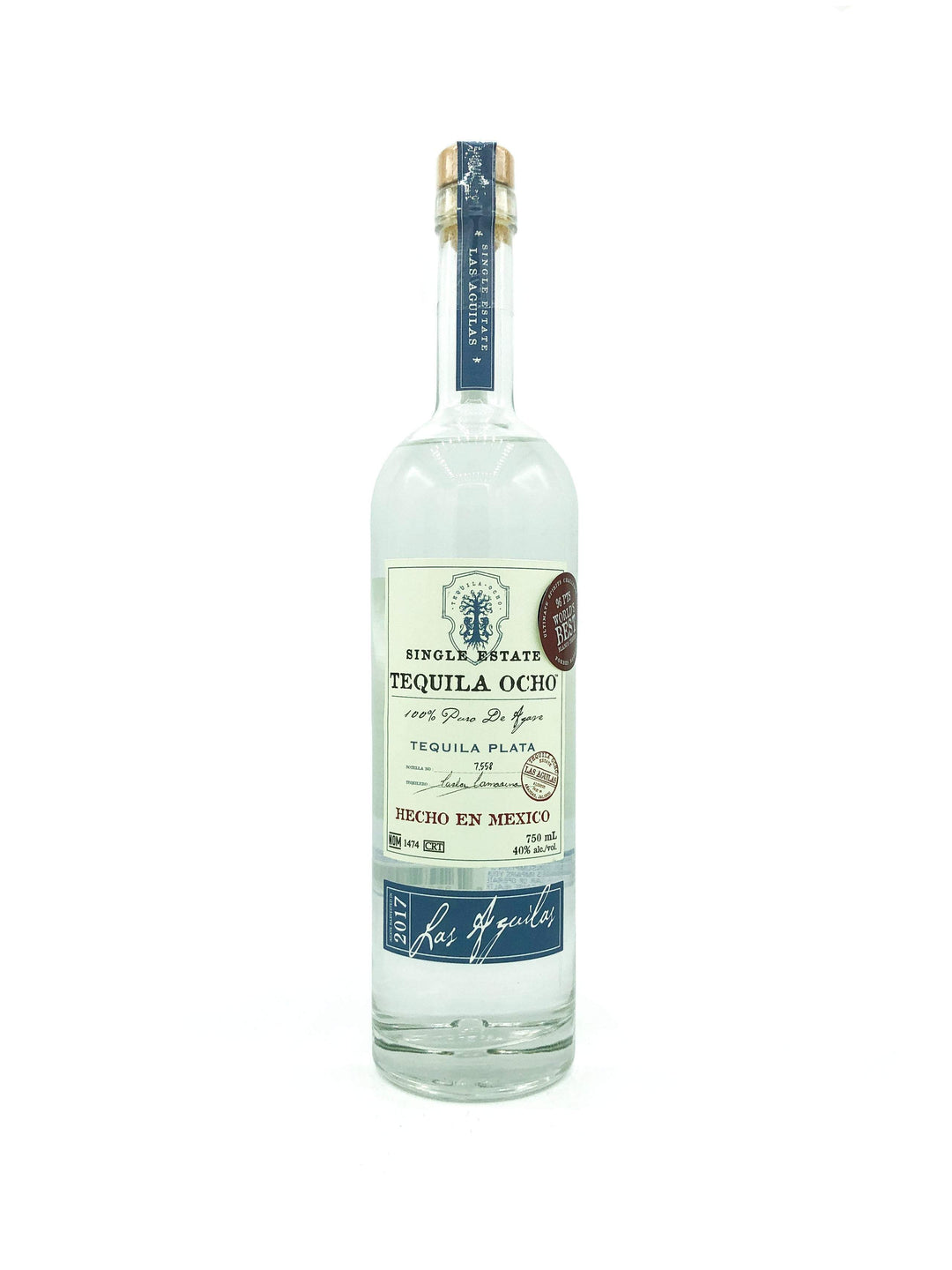 Tequila Ocho Plata El Pastizal 2021 750ml - Wine Therapy NYC